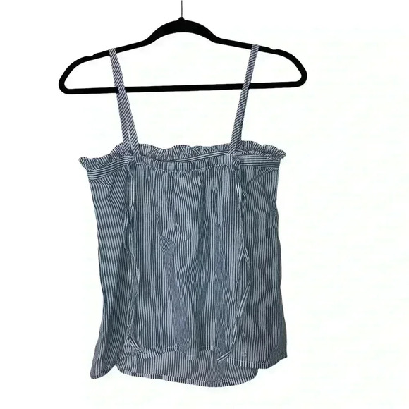 Madewell striped tie strap cami size XXS blue white - Picture 3 of 7